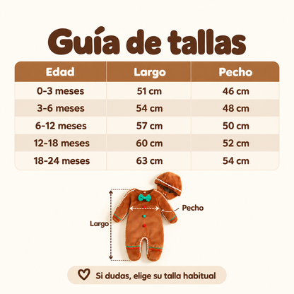 Disfraz Galletita de Jengibre Bebé